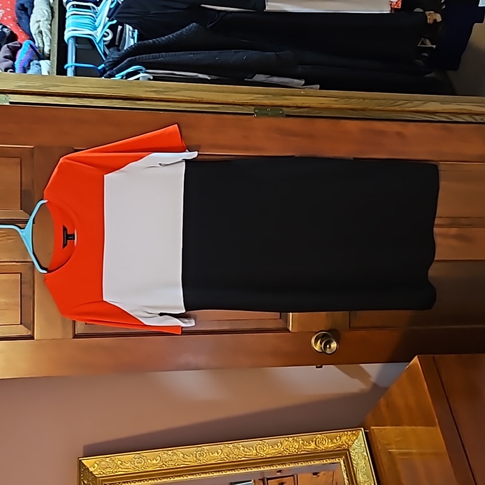 Tri color dress Banana Republic